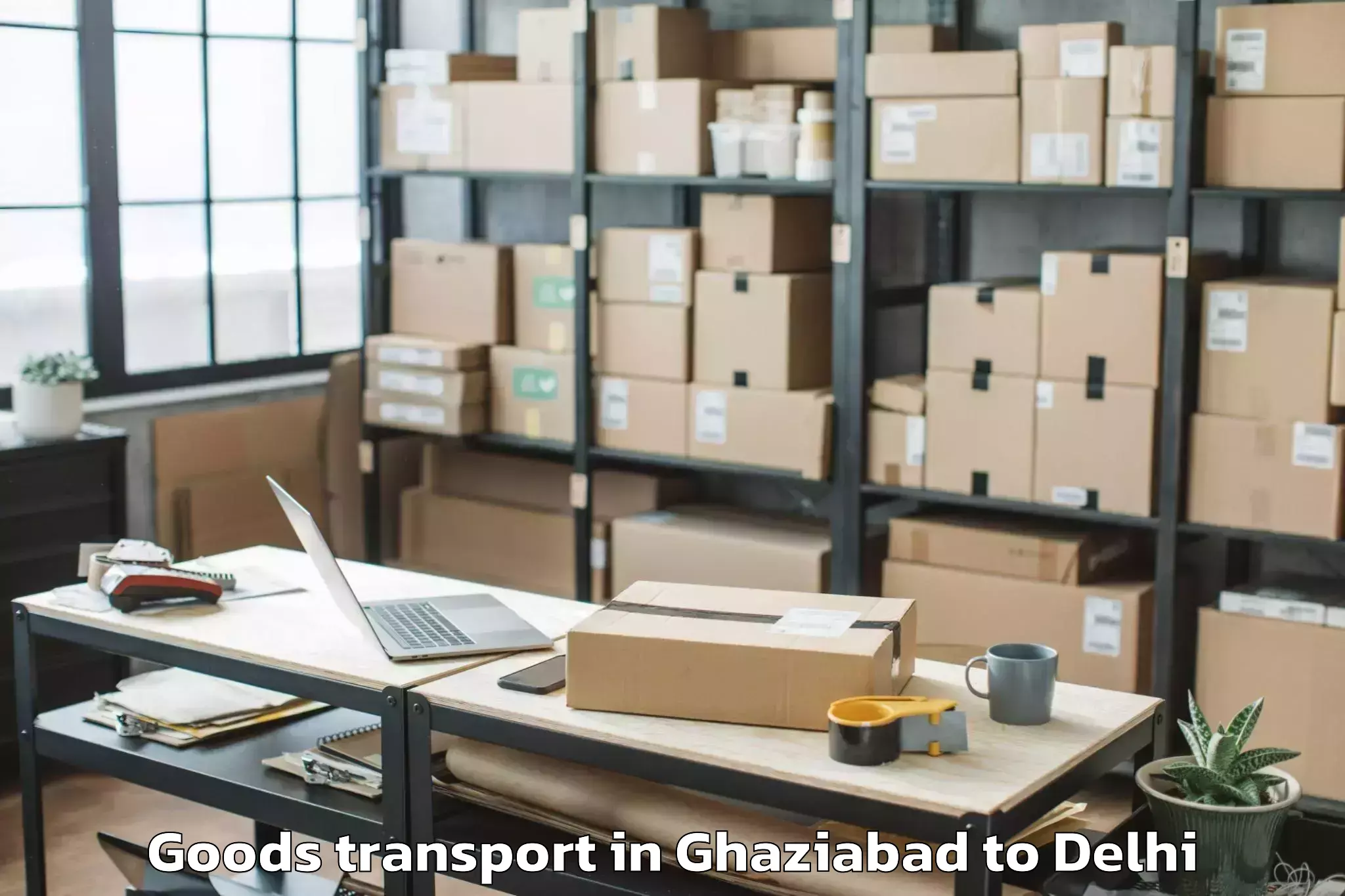 Quality Ghaziabad to Parsvnath Mall Inderlok Goods Transport